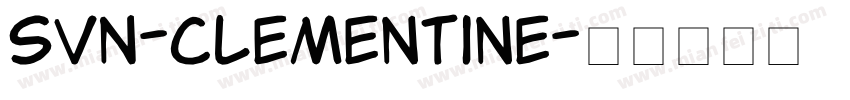 SVN-Clementine字体转换