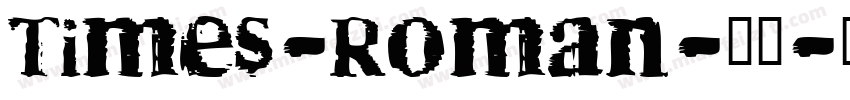 Times-Roman-常规字体转换
