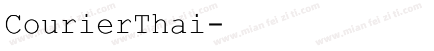 CourierThai字体转换