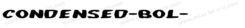 Condensed-bol字体转换