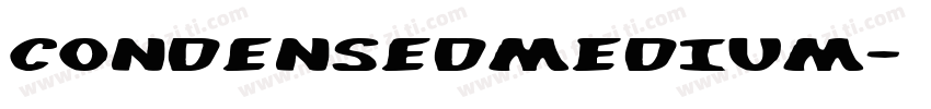 CondensedMEDIUM字体转换