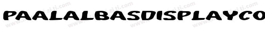 PaalalbasDisplayCon字体转换