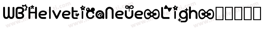 WBHelveticaNeue-Ligh字体转换