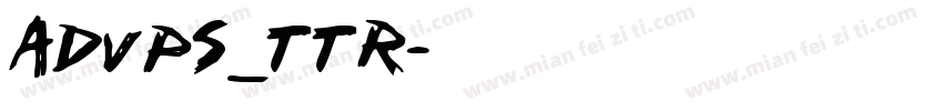 AdvPS_TTR字体转换