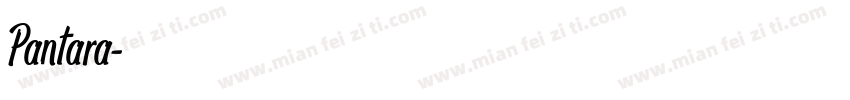 Pantara字体转换