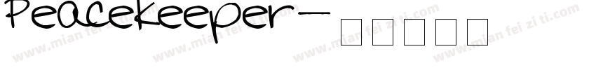 Peacekeeper字体转换
