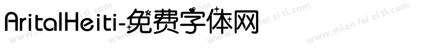 AritalHeiti字体转换
