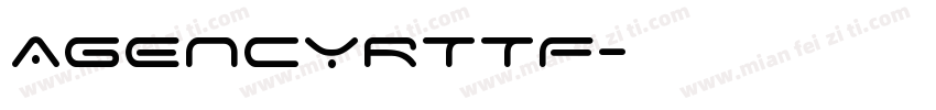 AGENCYRTTF字体转换