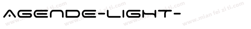 AGENDE-LIGHT字体转换