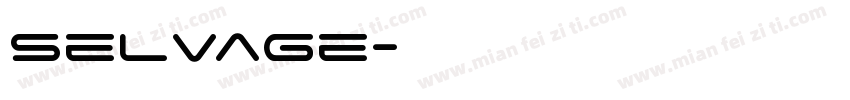 Selvage字体转换