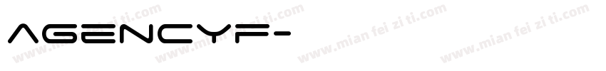 agencyf字体转换