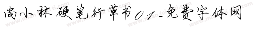 尚小林硬笔行草书01字体转换
