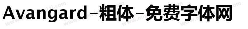 Avangard-粗体字体转换