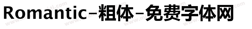 Romantic-粗体字体转换