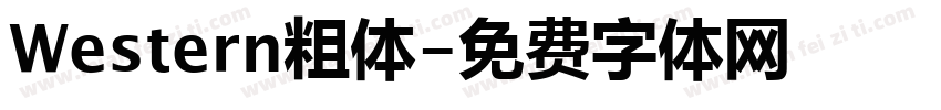 Western粗体字体转换