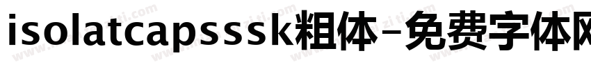 isolatcapsssk粗体字体转换