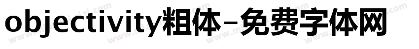 objectivity粗体字体转换