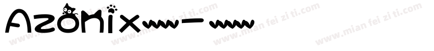 Azonix英文字体字体转换