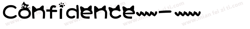 Confidence英文字体字体转换