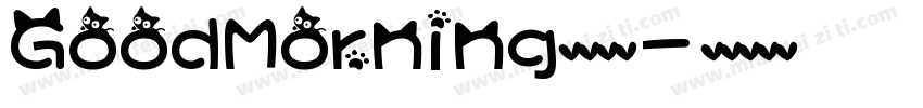 GoodMorning英文字体字体转换