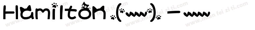 Hamilton(英文字体)字体转换