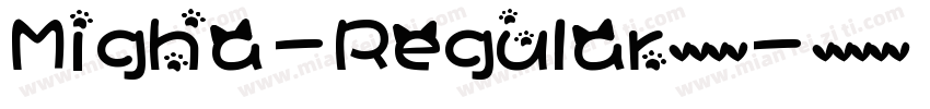 Migha-Regular英文字体字体转换