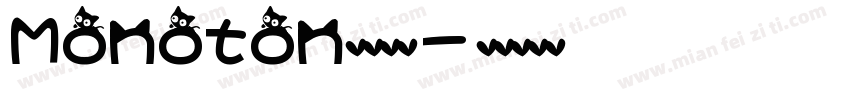 Monoton英文字体字体转换
