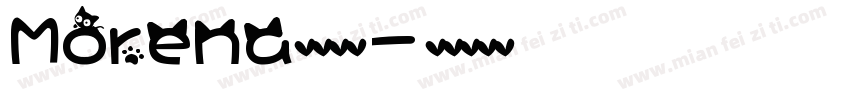 Morena英文字体字体转换