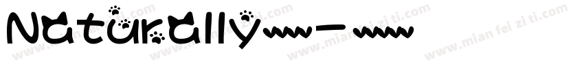 Naturally英文字体字体转换
