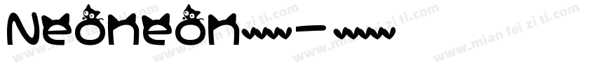 Neoneon英文字体字体转换