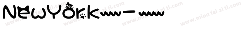 NewYork英文字体字体转换