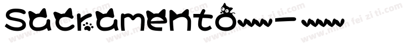 Sacramento英文字体字体转换