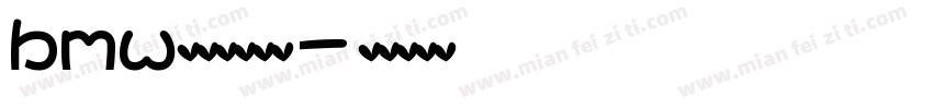 bmw宝马英文字体字体转换