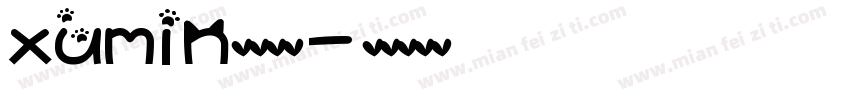 xumin英文字体字体转换