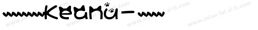 文道精品英文字体Keanu字体转换