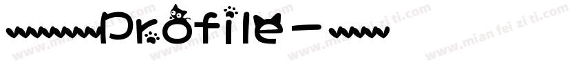 文道精品英文字体Profile字体转换