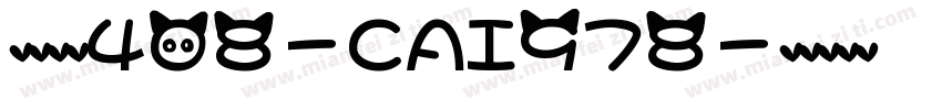 英文字体408-CAI978字体转换