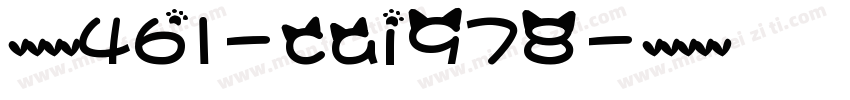 英文字体461-cai978字体转换