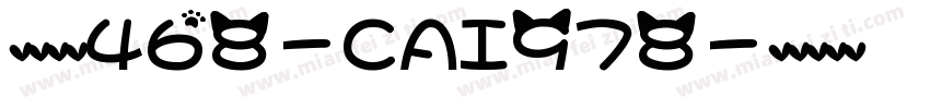 英文字体468-CAI978字体转换