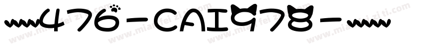 英文字体476-CAI978字体转换