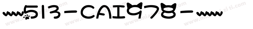 英文字体513-CAI978字体转换