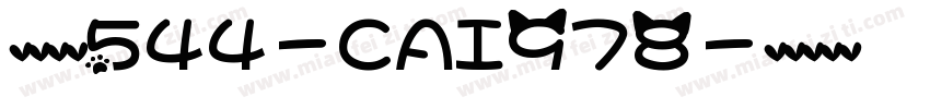 英文字体544-CAI978字体转换