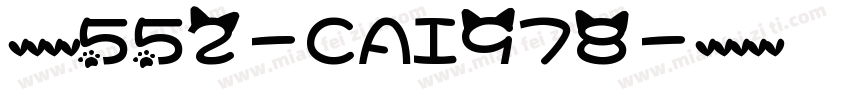 英文字体552-CAI978字体转换
