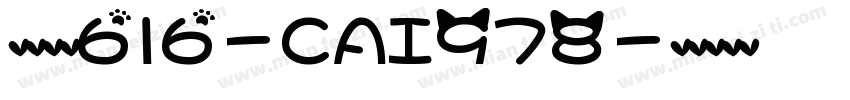 英文字体616-CAI978字体转换