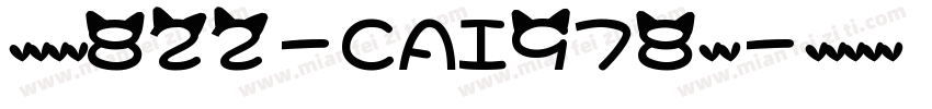 英文字体822-CAI978下载字体转换