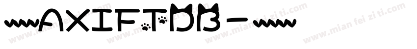 英文字体AXIFTDB字体转换