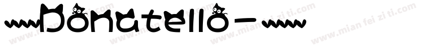 英文字体Donatello字体转换