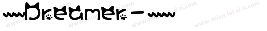 英文字体Dreamer字体转换