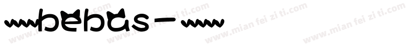 英文字体bebas字体转换