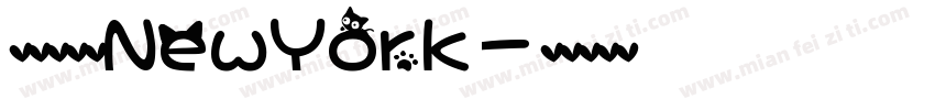 英文字体是NewYork字体转换